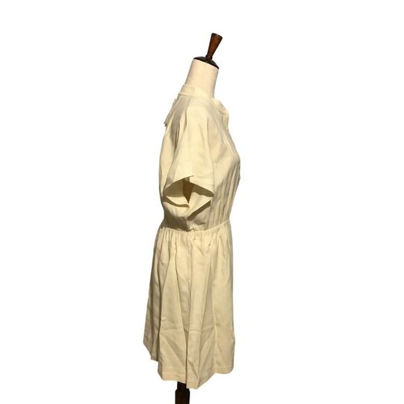 Stockholm Atelier Cream Knee-Length Dress MED - Picture 2 of 11